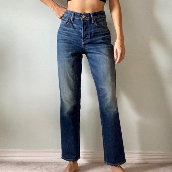 Aritzia Castings High Rise Straight Cropped Jeans - Picture 4 of 12